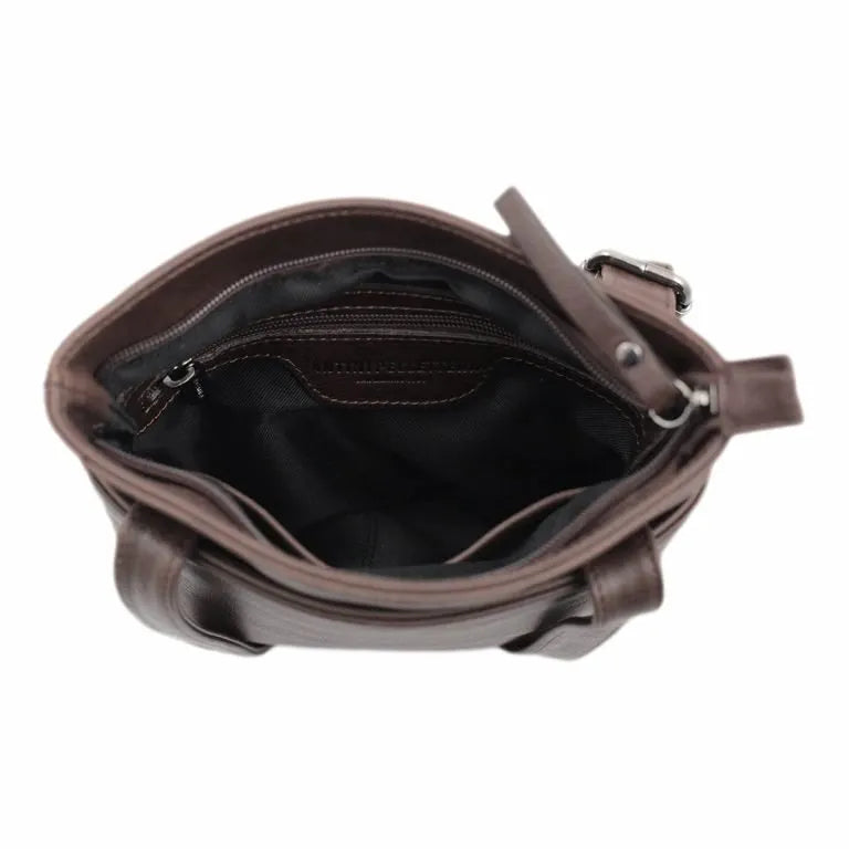 Leather shoulder bag Genova